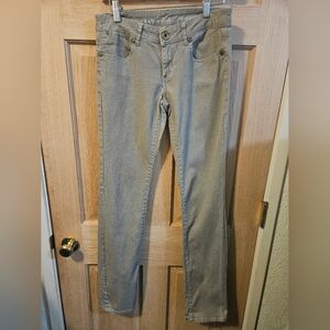 Guess Premium size 28 Melike Super Slim Leg Jeans Grey Shimmer